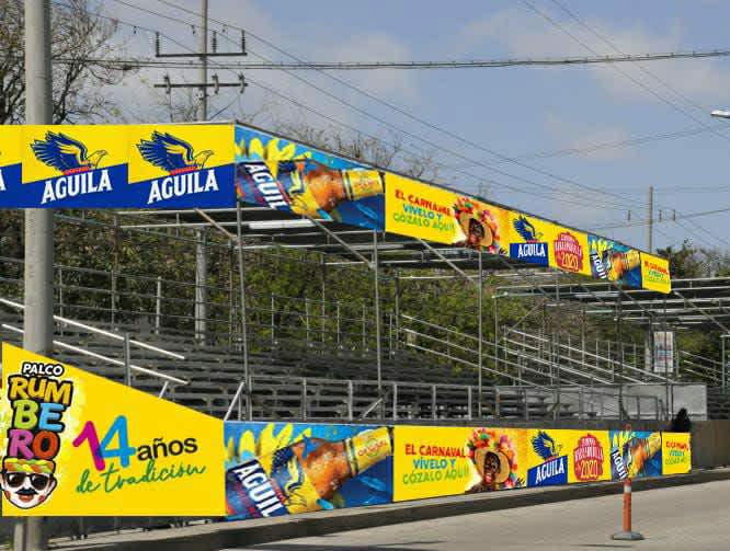 Instalación de graderías industriales para eventos masivos - Graderías del Caribe