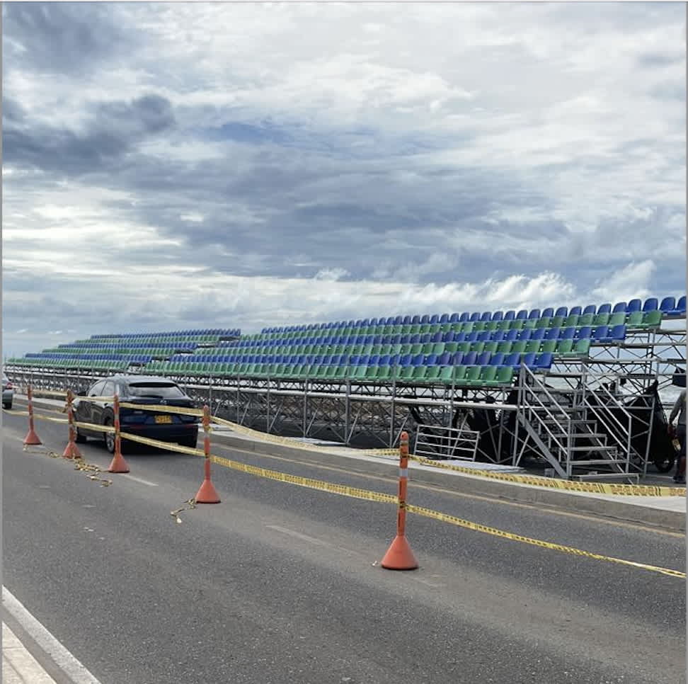 Graderías para eventos al aire libre en zonas verdes - Graderías del Caribe